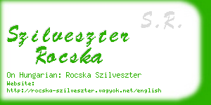 szilveszter rocska business card